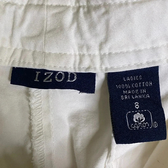 Izod White Capri Sz 8 - Picture 8 of 9